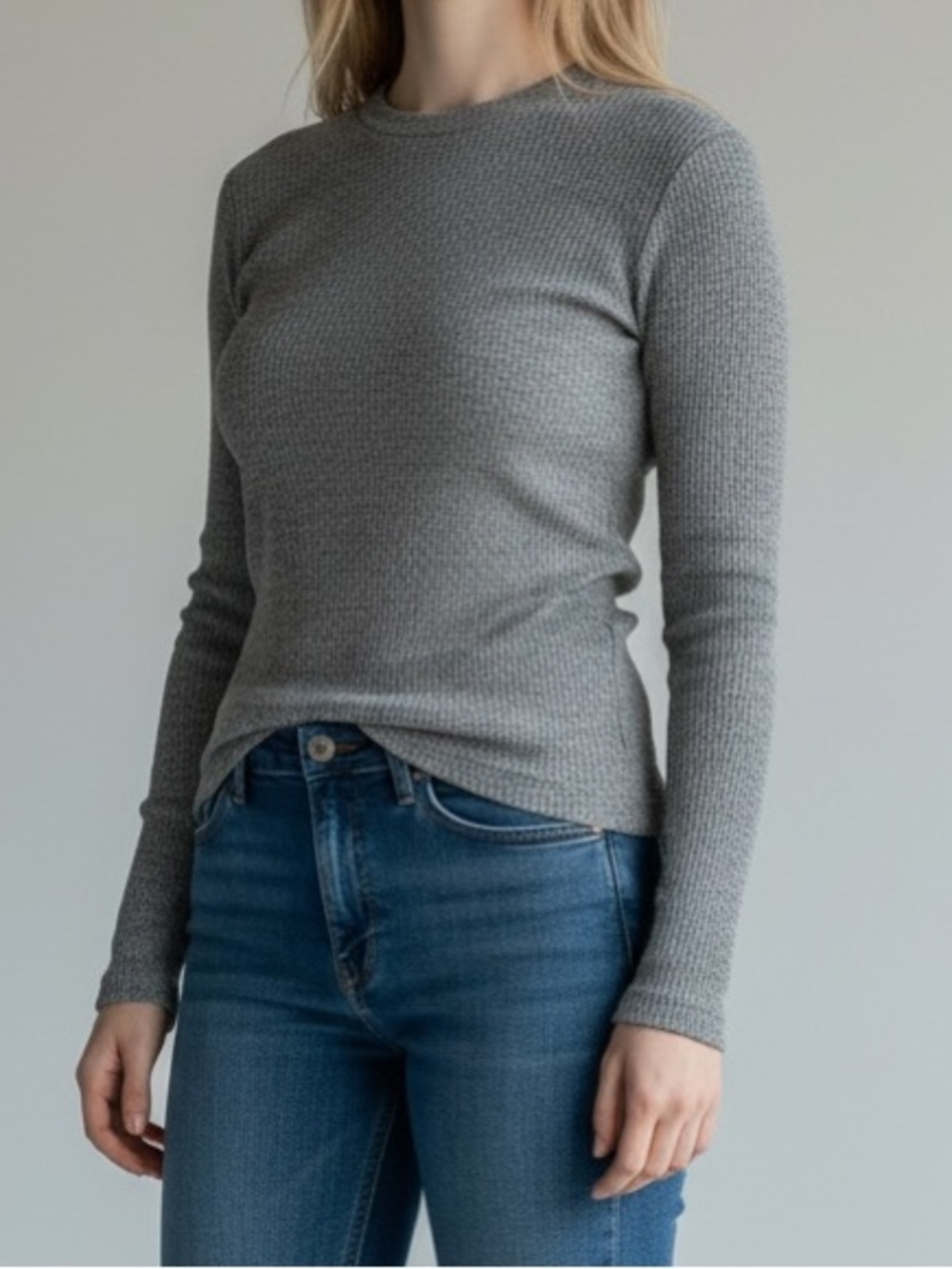 NWOT Agolde Delphi slim tee grey extra large